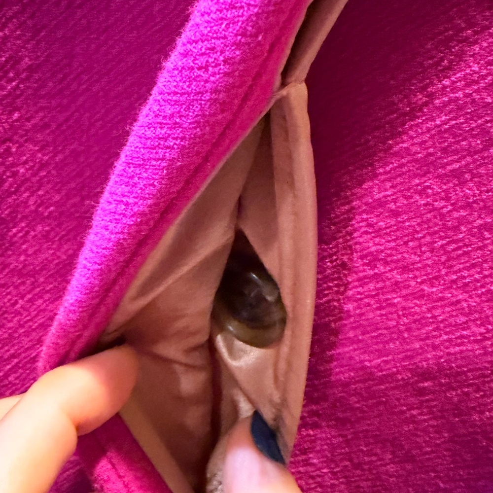 J. Crew Symphony Coat in Double Cloth Vibrant Fuschia Size 10 π - Picture 8 of 17